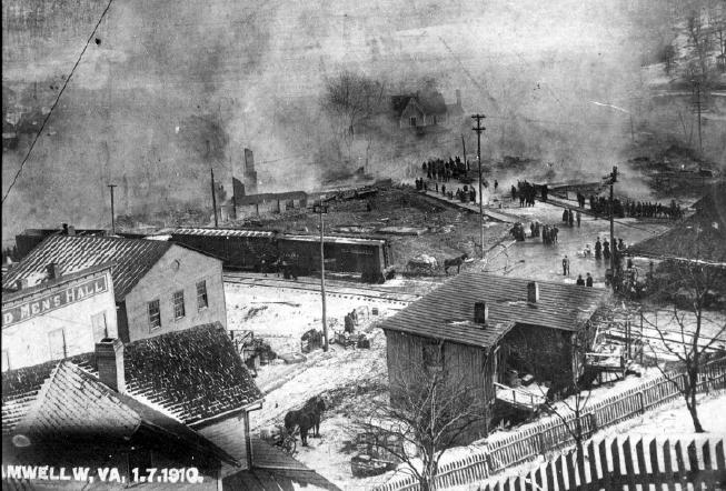 Photo of Bramwell WV 1910 Fire